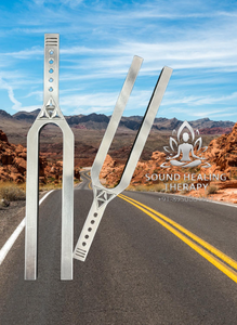 Diapason géant à double fréquence (432 Hz et 288 Hz) pour la thérapie et la guérison, l'équilibrage énergétique du yoga. - Product Image 4