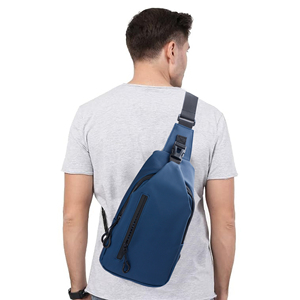 Sling Crossbody Shoulder Bags With <b>Adjustable</b> <b>Strap</b> Made of Cotton Fabric for Men and Women - Product Image 4