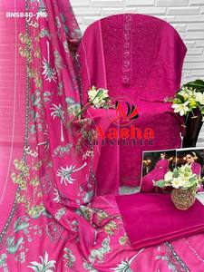 Conjunto de Salwar Kameez y Dupatta de Rayón y Algodón de Alta Calidad con Bordado para Festivales, Compra en Línea en India - Product Image 3