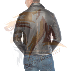 Professional Manufacturer Made <b>Men</b> <b>Leather</b> <b>Jacket</b> Fully Customized Made Anti Wrinkle <b>Leather</b> <b>Jackets</b> For Adults - Product Image 3