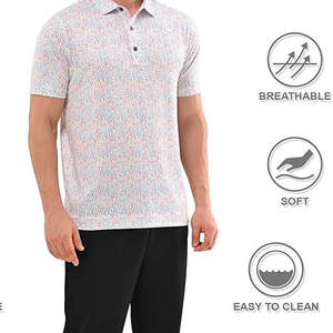 Chemises de golf personnalisées pour hommes avec logo personnalisé, t-shirt de sport à séchage rapide, polo - Product Image 2