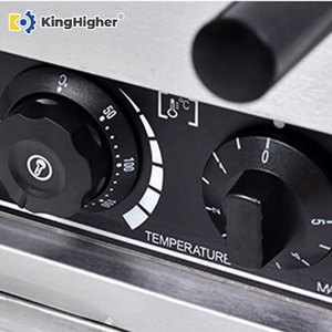 Machine à gaufres professionnelle à 3 grilles en nid d'abeille, électrique, antiadhésive, pour boulangerie, restaurant, cuisine - Product Image 6