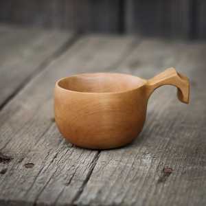 Taza de Madera Ecológica Pintada de Diseño Premium, Forma Personalizada, Diseño Moderno, para Mesa, Regalo Único para Coleccionistas de Bodas - Product Image 2