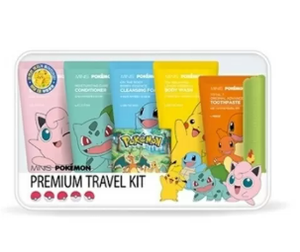 ชุดอุปกรณ์อาบน้ำเด็กพกพา LG Minis Pokemoned ประกอบด้วย แปรงสีฟัน ยาสีฟัน แชมพู ครีมอาบน้ำ ชุดสุขอนามัยแบบพกพา ลายการ์ตูนอนิเมะ ขายส่ง - Product Image 1