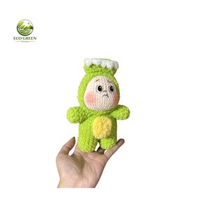 Muñecos de Ganchillo Hechos a Mano de Algodón, Amigurumi con Temática de Animales y Naturaleza, Juego de Niño y Niña con Vestido Rosa, 4-6 Años, Costura y Tejido - Product Image 5