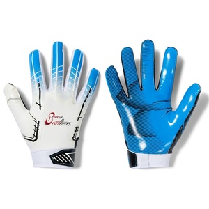 New Arrival <b>Touchscreen</b> Leather Running Cycling,FOOT BALL <b>Gloves</b> Custom Anti-Slip Silicone Gel Winter Thermal Fleece Lining - Product Image 2