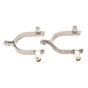 ASLING INTERNATIONAL Espuelas de talón para vaquero del oeste, de acero inoxidable, certificadas CE, para uso veterinario, diseño personalizado, alta calidad - Product Image 1