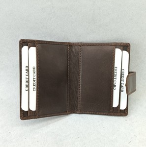 Crazy Horse Genuine Leather Business <b>Card</b> <b>Holder</b> <b>Wallets</b> RFID Thin Women's Purse Custom Branding Luxury Wholesale Products Coins - Product Image 5