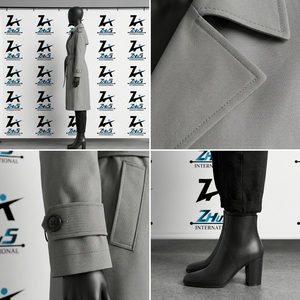 Custom Wholesale <b>Women</b> Long Trench <b>Coat</b> Double Breasted Elegant <b>Belted</b> Winter Overcoat Formal Business Outerwear Ladies <b>Coat</b> - Product Image 4