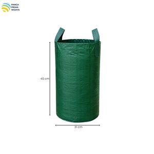 Sac de culture tissé en PEHD de haute qualité 35L, stabilisé aux UV, avec 2 poignées pour pépinière, horticulture et jardinage - Product Image 3
