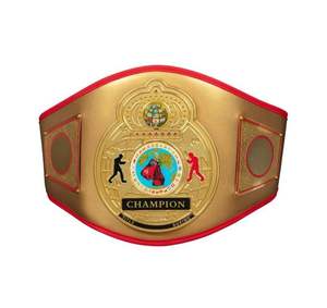 Cinturones de Campeonato de MMA IBO World 2026 Personalizados de Alta Demanda al por Mayor, Color Personalizable, Logotipo Frontal, Material de Correa de Cuero, Zinc y Latón - Product Image 4