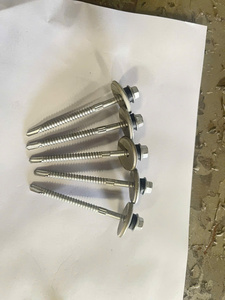 Tornillo Autoperforante para Armaduras, Métrico y en Pulgadas, de Acero al Carbono, Estándar DIN, Cabeza Hexagonal, Zincado, Negro, Clase 4.8 6.8, Rosca Gruesa - Product Image 1