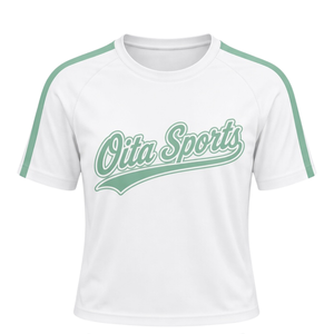 Mint <b>Green</b> Printed Cheer Uniform Set Short Sleeve Team Shirt <b>Pleated</b> <b>Skirt</b> Athletic Sportswear Training Practice Performance - Product Image 3