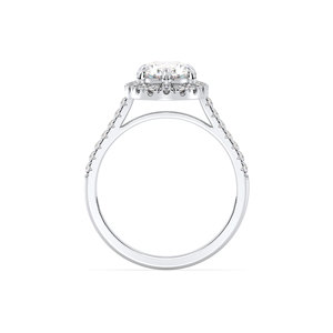 Anillos Solitarios de Moissanita con Corte Ovalado de 2.39Ct en Oro de 14K, Hechos a Medida por REYES, para Mujer, Regalo de Boda o Compromiso de Lujo, Joyería Fina - Product Image 4