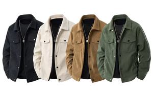 Veste en jean unisexe surdimensionnée, tendance, coupe tendance, couture solide, vêtement décontracté, vente en gros - Product Image 2