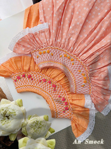 Robe en lin décontractée pour bébé fille, smockée, ample, confortable, douce, adaptée aux 4 saisons, motif floral et animal - Product Image 3