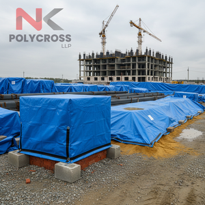 Lona de Cobertura para Materiales de Construcción, Resistente al Agua, Reforzada, Multiusos, para Obras de Construcción y Almacenamiento al Aire Libre - Product Image 3