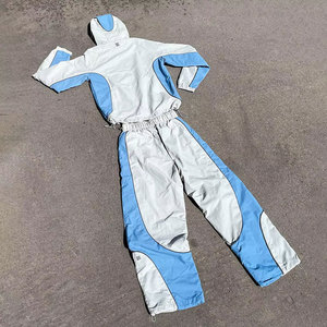 Chándal Unisex Impermeable, Transpirable y Ligero de Mezcla de Algodón, con Capucha, Manga Larga, Corte Ajustado, Diseño Deportivo Urbano para Invierno - Product Image 2
