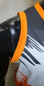 ชุดกางเกงบาสเก็ตบอลฤดูร้อนแบบระบายอากาศ พิมพ์ลายวนน้ำสีน้ำเงิน ขายส่ง น้ำหนักเบา ซึมซับเหงื่อได้ดี - Product Image 4