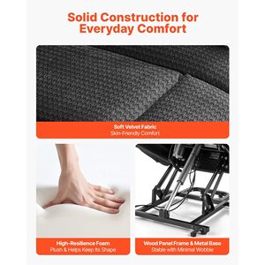 Sillón Reclinable Eléctrico de Doble Motor con Masaje y Calor para Personas Mayores, Ajuste de Posición Infinito, Sillón Reclinable Eléctrico Grande - Product Image 6