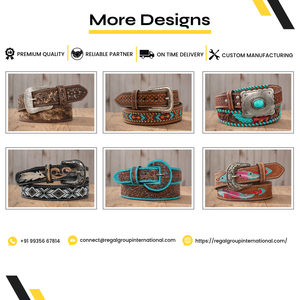 Nouvelle Arrivée Ceinture Western Tendance en Cuir Grainé Motif Tournesol & Cactus pour Hommes et Femmes – Qualité Supérieure, Motifs Floraux Colorés - Product Image 5