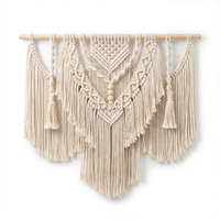 Tapisseries murales en macramé texturé, magnifique art du nœud pour la maison, vente en gros, fabricant, écologique, durable, Vietnam
