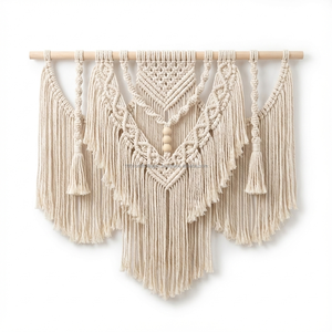 Tapices de Macramé Texturizados, Hermosa Arte de Nudos para Decoración del Hogar, Fabricante al por Mayor, Ecológico, Duradero, Vietnam - Product Image 1