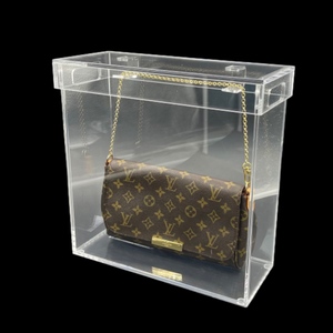 Vitrina de acrílico transparente para bolsos Solución elegante y moderna para mostrar y conservar sus bolsos de forma segura - Product Image 3