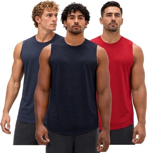 Camiseta sin Mangas Premium para Hombre, de Algodón, para Gimnasio, Fitness, Ejercicio, con Diseño Floral en la Parte Delantera, Ligera, Transpirable, Ecológica y de Secado Rápido - Product Image 1