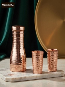 <b>Copper</b> Water <b>Bottle</b> Daily Utility <b>Drinking</b> <b>Bottle</b> for Regular Hydration Home Kitchen and Lifestyle Use - Product Image 3