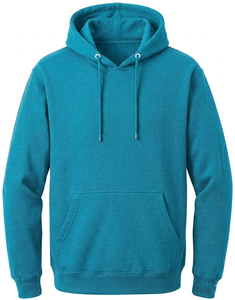 Sudadera con capucha para hombre, de peso pesado, oversize, azul eléctrico, lisa, con logotipo personalizado, estilo streetwear, de forro polar, al por mayor - Product Image 3