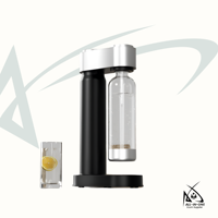 Machine à eau gazeuse Sudex HR-185, bouteille PET 1L, boîtier ABS/POM, certifiée LFGB, OEM ODM, machine à boissons, emballage en boîte cadeau