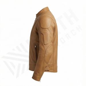 Veste de moto en cuir véritable pour homme de qualité supérieure, nouvelle arrivée, vestes de moto d'hiver, protections amovibles, personnalisables - Product Image 3