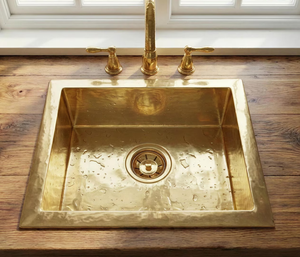 Lavabo de Latón Pulido Creativo para la Colección de Accesorios de Baño Premium, que Mejora el Atractivo Visual con un Brillo Metálico - Product Image 3