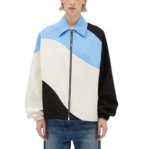 Chaqueta cortavientos anorak transpirable con cierre de cremallera para mujer, con logotipo personalizado, forro de malla impermeable de nailon y poliéster, chaqueta informal. - Product Image 6