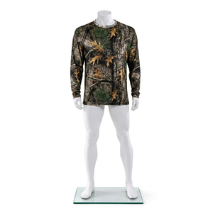 Outdoor Fishing Floral Summer Shirt Multi Pocket Breathable Windbreaker <b>Sunscreen</b> Clothing Hunting Hoodies 100% Polyester - Product Image 2