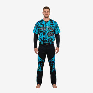 Tenue d'équipe, design par sublimation, uniforme de baseball imprimé, nouvelle mode, vêtements de sport, uniforme de baseball à boutons - Product Image 5