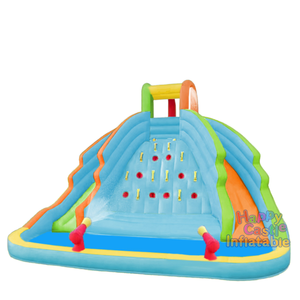 Château gonflable d'extérieur de qualité export, installation rapide et facile, toboggan aquatique, matériau PVC, 370x330x200cm, CPC - Product Image 1