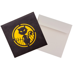 Custom Luxury 3D Pop Card <b>Black</b> <b>Cat</b> Halloween Design Theme 6-Color Printed Wholesale Handmade Greeting Card Paper Gift ODM/OEM - Product Image 6
