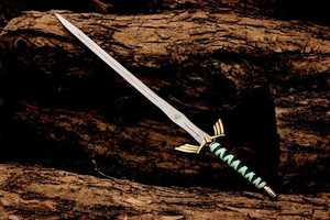Réplica de Espada de Fantasía, Cuchillo de Hoja Recta de Acero Inoxidable, Accesorio Decorativo para Cosplay, Juegos y Exhibición - Product Image 3
