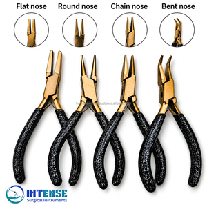 4PCS Jewelry Making Pliers Set Flat Nose Round Nose Chain Nose Bent Nose Pliers Professional Jewelry Repair <b>Wire</b> Wrapping <b>Craft</b> - Product Image 2