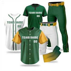 Conjunto de Uniforme de Béisbol Personalizado con Nombre de Equipo, Talla Grande para Adultos, de Secado Rápido, Bordado y Cosido, Pantalones de Uniforme al por Mayor - Product Image 1