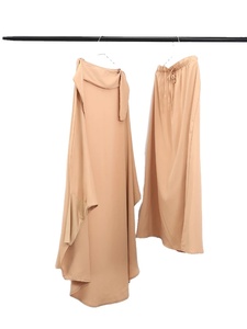 ชุดคลุมยาวแบบ 2 ชิ้นสำหรับผู้หญิงมุสลิมในวันอีด ผ้าคลุมศีรษะแบบคิมา กระโปรงยาว ชุดละหมาดแบบอบายะ ชุดบุรกา ผ้าวิสโคส ยับยาก แห้งเร็ว ระบายอากาศได้ดี ทรงหลวม - Product Image 5