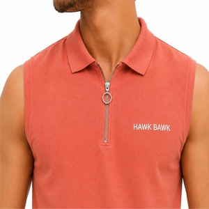 Camiseta Polo sin Mangas para Hombre, de Secado Rápido, Corte Atlético, Estilo Veraniego, Ropa Deportiva, Tela Premium Personalizada - Product Image 4