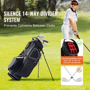Borsa da Golf per Carrello con 14 Divisori, 11 Tasche, Leggera e Resistente, Manici Premium, Supporto per Carrello - Product Image 2