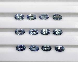 Lot en gros de pierres précieuses naturelles Tanzanite ovale taillée, facettées, bleu violet, pour la fabrication de bijoux - Product Image 3