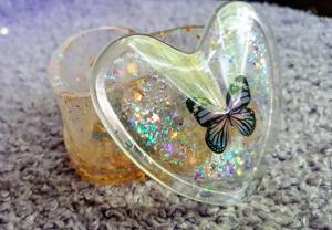 Caja de Resina Decorativa Hecha a Mano para Joyas, Organizador de Almacenamiento de Joyas, Pequeña Caja de Resina Personalizada para el Hogar y Regalos - Product Image 2