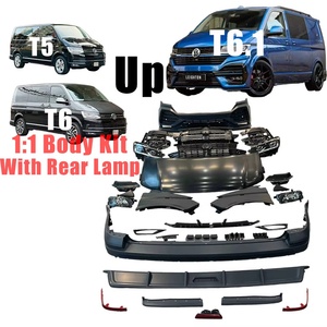 Bộ body kit VW <span class=keywords><strong>MULTIVAN</strong></span> <span class=keywords><strong>T5</strong></span> T6 lên đời T6.1, cản trước sau, lưới tản nhiệt, chắn bùn, đèn pha dành cho phụ kiện Volkswagen TRANSPOTTER - Product Image 1