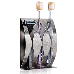 Indian Made Metal Customized Toothbrush <b>Holder</b> Stand Suction Cup for Bathroom Storage <b>Toothpaste</b> Razor <b>Holder</b> Wholesale Factory - Product Image 5