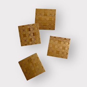 Sous-verres et dessous-de-plat en bois de bambou, fabrication sur mesure, vente en gros |   Aqdus Saleem Inde - Product Image 1